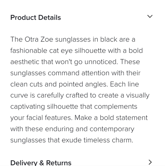 OTRA ZOE Black/Smoke Sunglasses - Picture 9 of 9